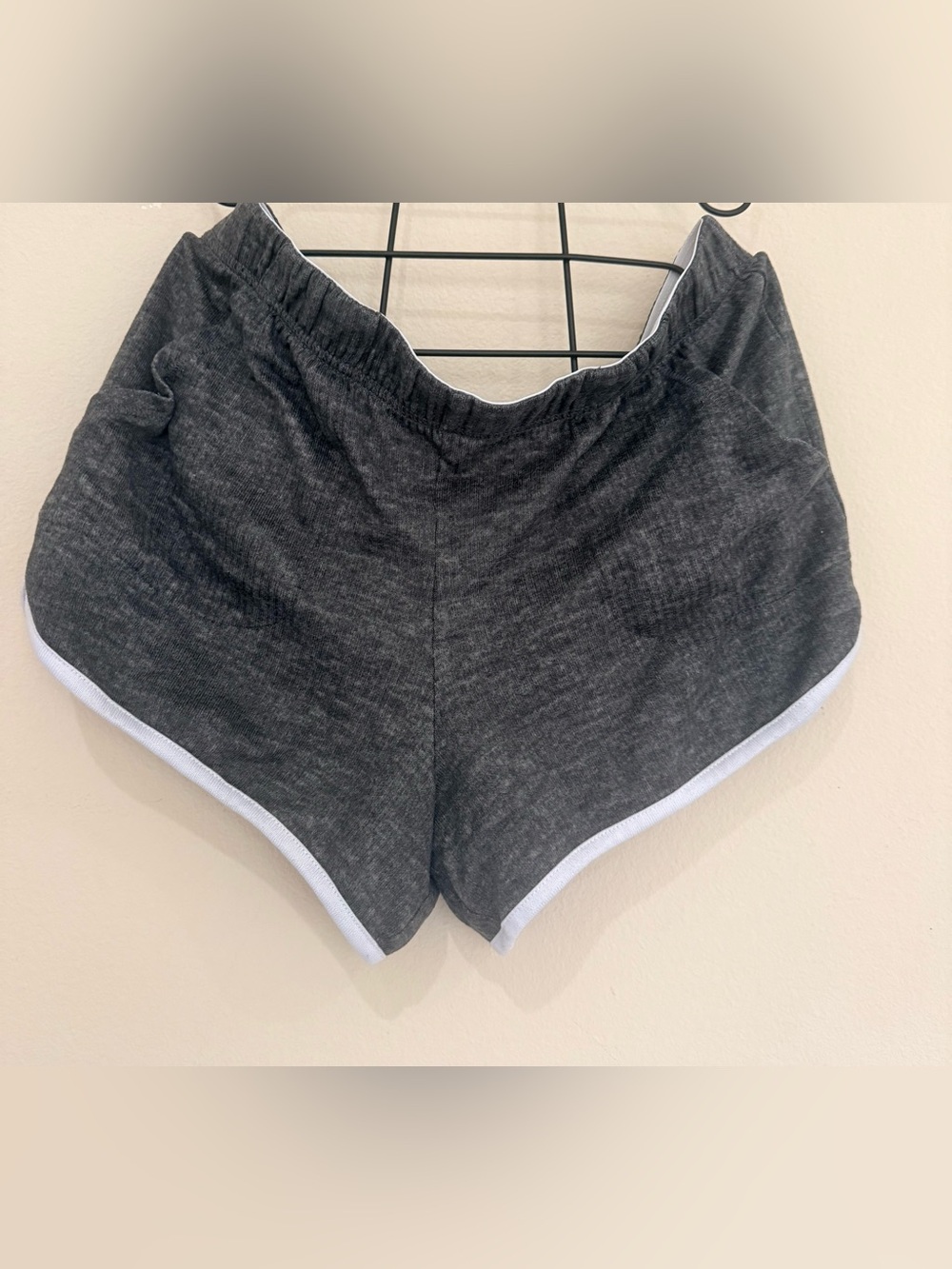 Jockey Charcoal Gray Shorts with White Trim Size Medium